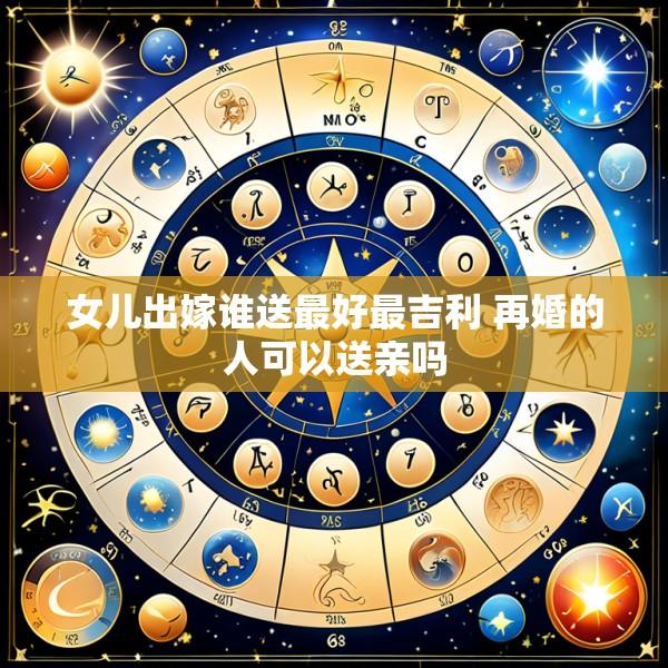 女儿出嫁谁送最好最吉利 再婚的人可以送亲吗