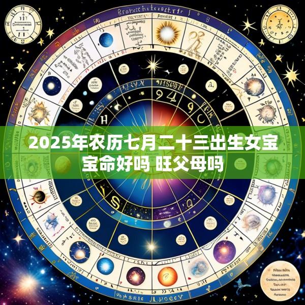 2025年农历七月二十三出生女宝宝命好吗 旺父母吗