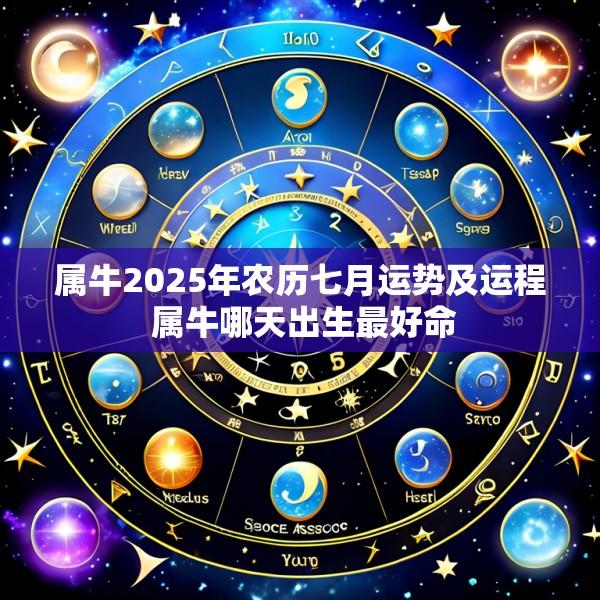 属牛2025年农历七月运势及运程 属牛哪天出生最好命