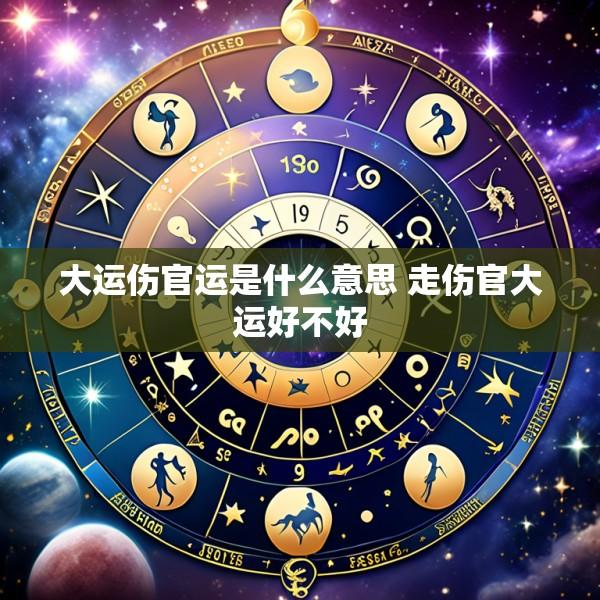 大运伤官运是什么意思 走伤官大运好不好