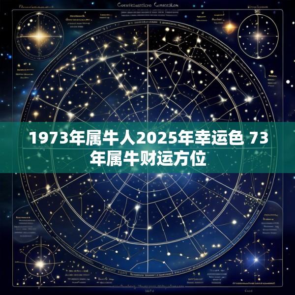 1973年属牛人2025年幸运色 73年属牛财运方位