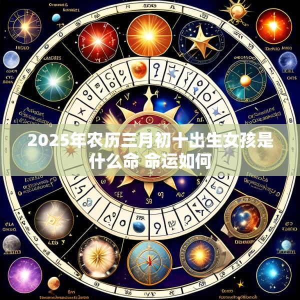 2025年农历三月初十出生女孩是什么命 命运如何