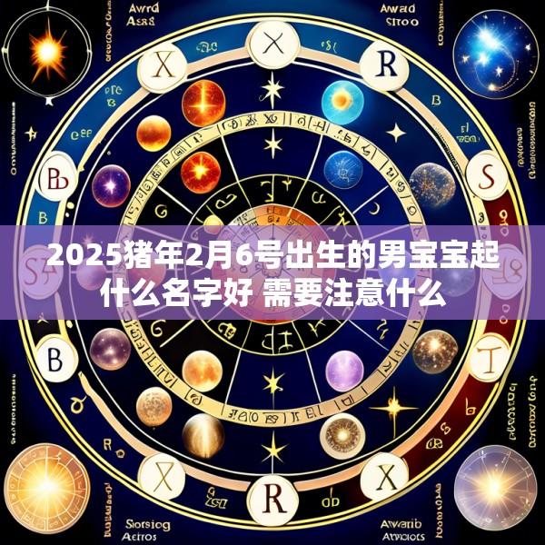 2025猪年2月6号出生的男宝宝起什么名字好 需要注意什么