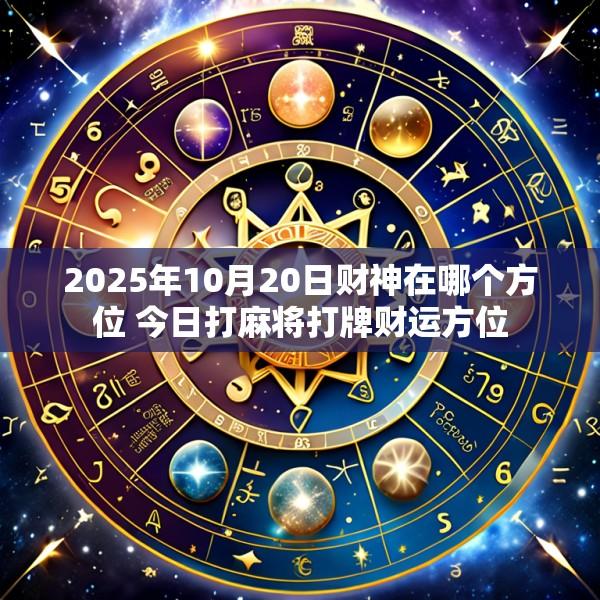 2025年10月20日财神在哪个方位 今日打麻将打牌财运方位
