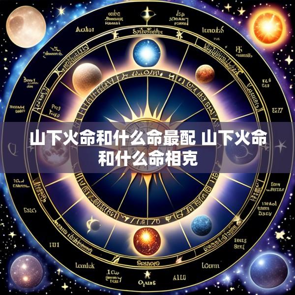 山下火命和什么命最配 山下火命和什么命相克