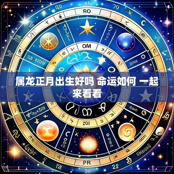 属龙正月出生好吗 命运如何 一起来看看