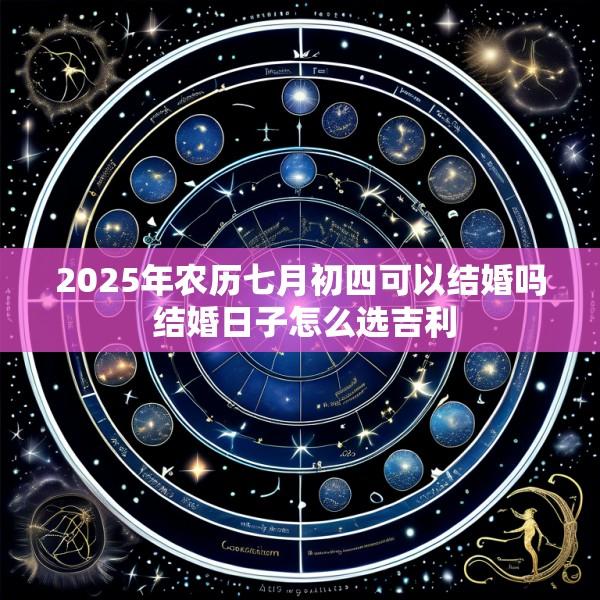 2025年农历七月初四可以结婚吗 结婚日子怎么选吉利