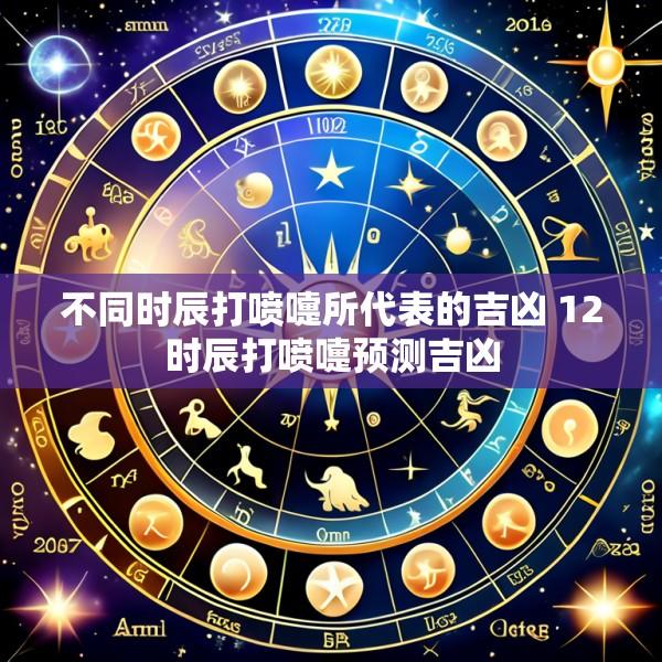 不同时辰打喷嚏所代表的吉凶 12时辰打喷嚏预测吉凶