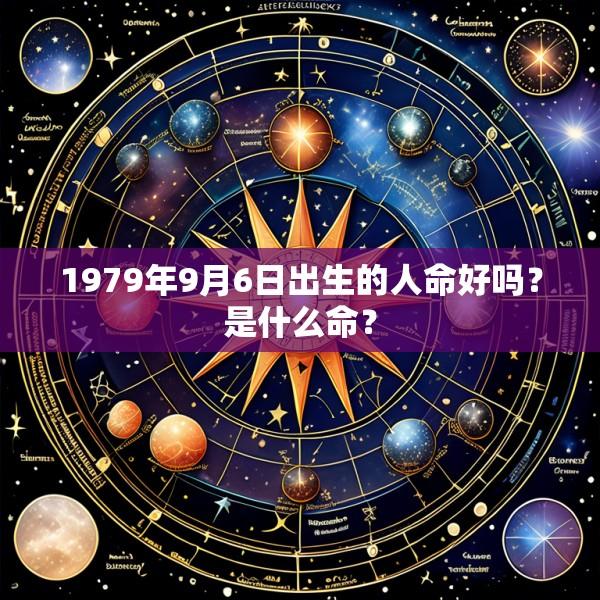 1979年9月6日出生的人命好吗？是什么命？