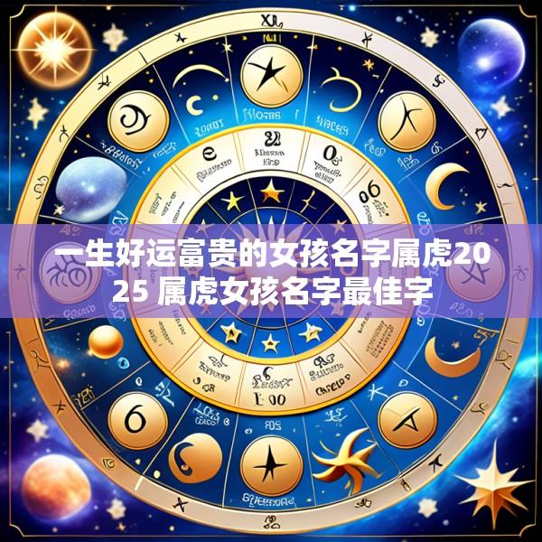 一生好运富贵的女孩名字属虎2025 属虎女孩名字最佳字