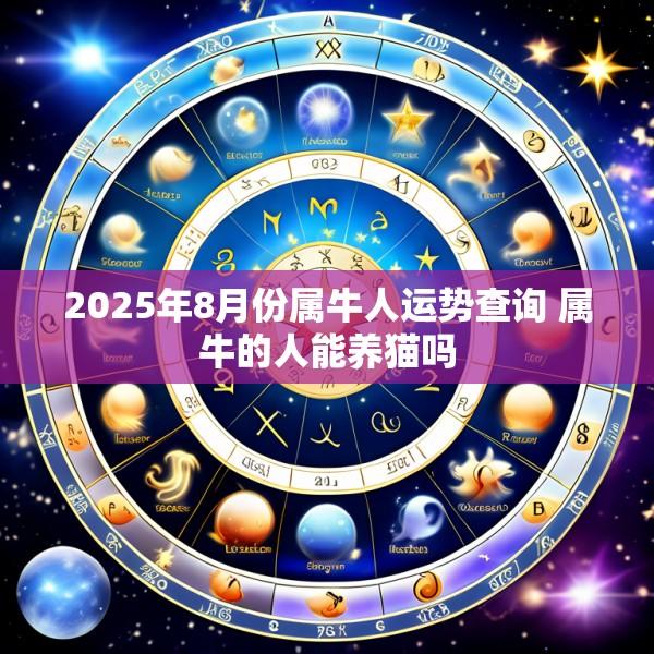 2025年8月份属牛人运势查询 属牛的人能养猫吗