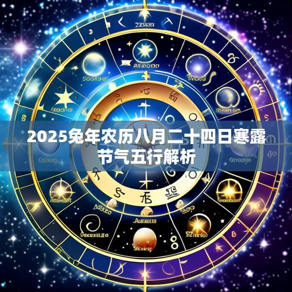 2025兔年农历八月二十四日寒露节气五行解析