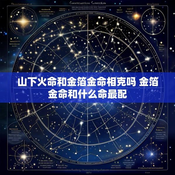 山下火命和金箔金命相克吗 金箔金命和什么命最配