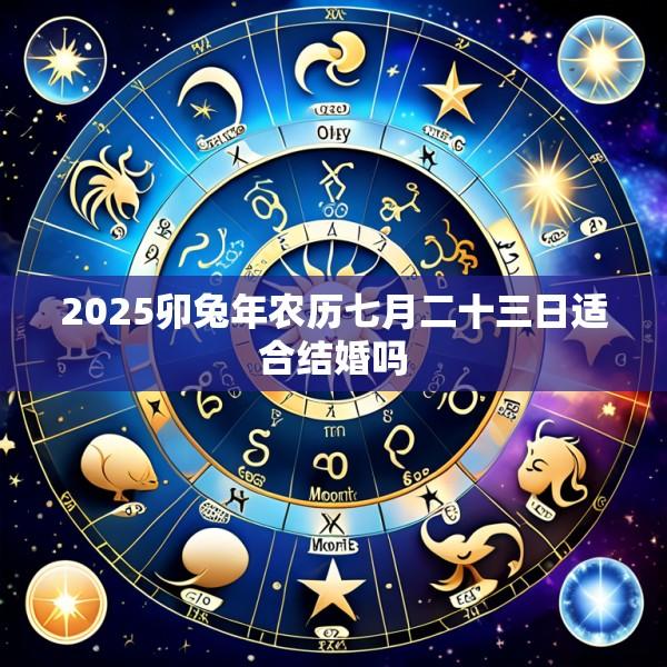 2025卯兔年农历七月二十三日适合结婚吗