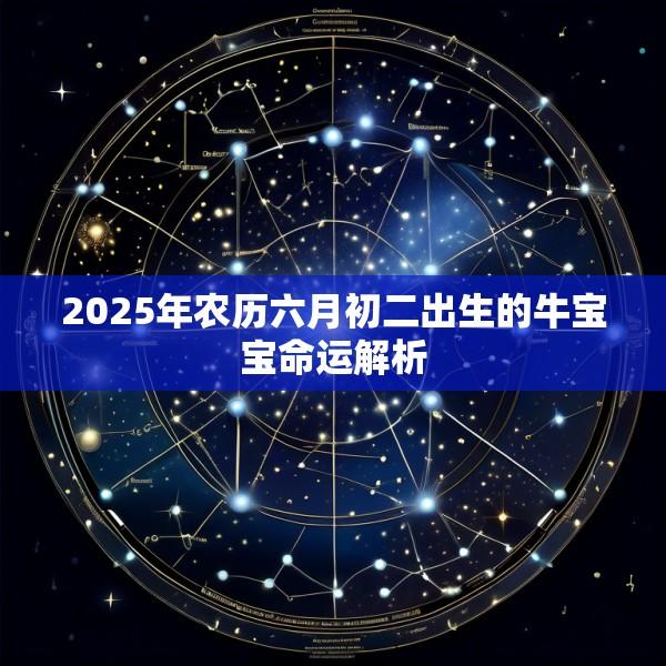 2025年农历六月初二出生的牛宝宝命运解析