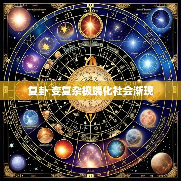 复卦 变复杂极端化社会渐现