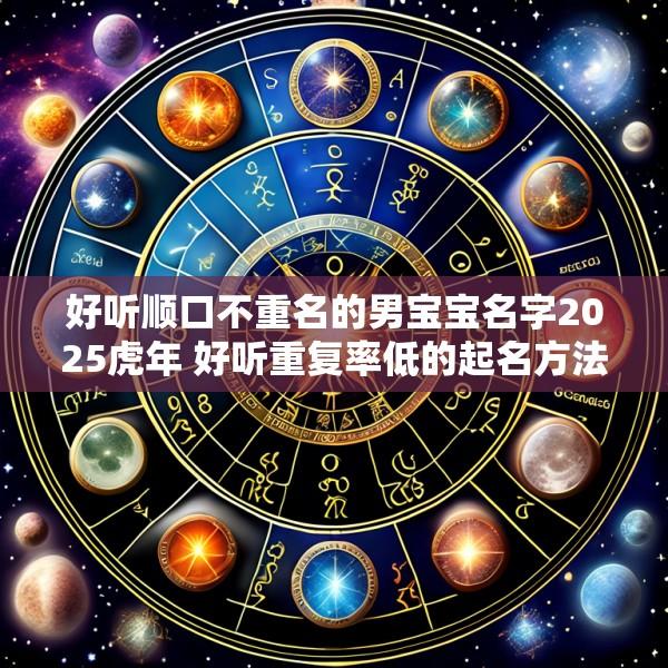 好听顺口不重名的男宝宝名字2025虎年 好听重复率低的起名方法