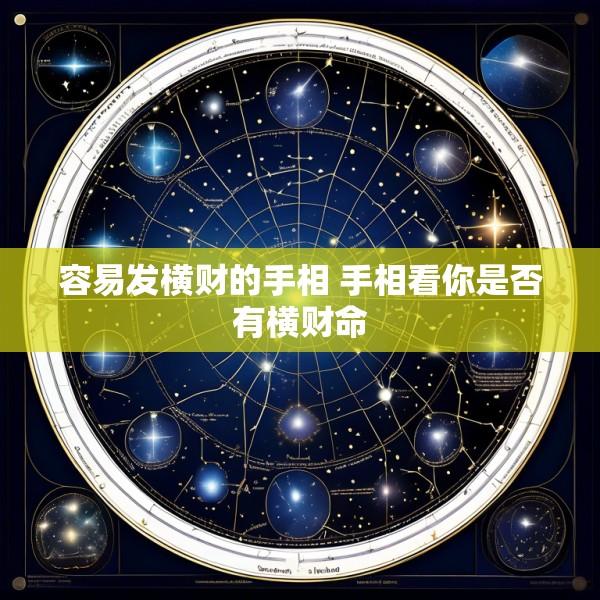 容易发横财的手相 手相看你是否有横财命