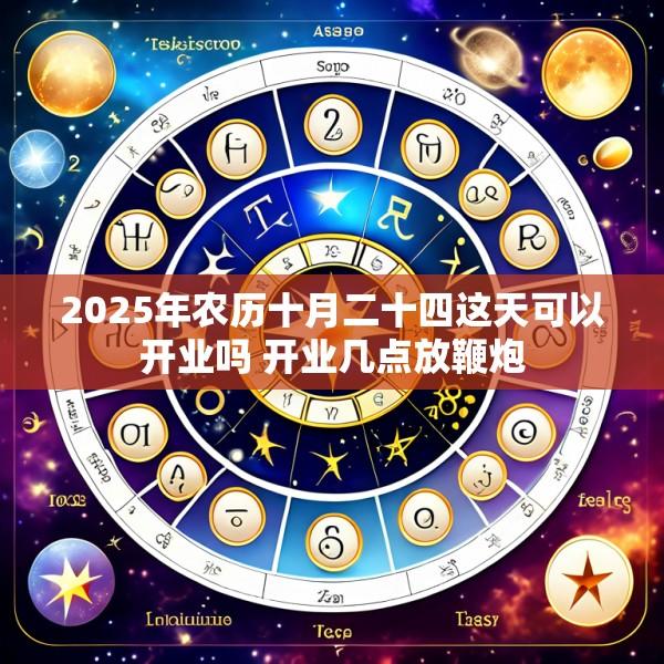 2025年农历十月二十四这天可以开业吗 开业几点放鞭炮