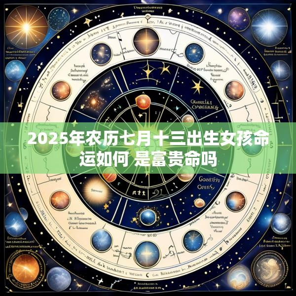 2025年农历七月十三出生女孩命运如何 是富贵命吗