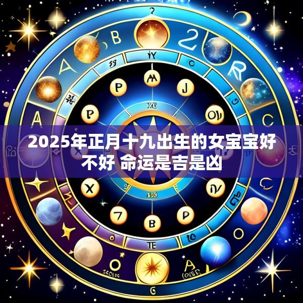 2025年正月十九出生的女宝宝好不好 命运是吉是凶