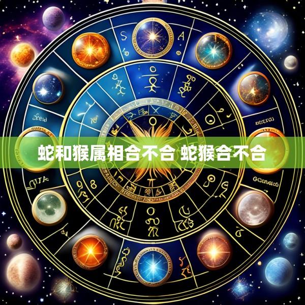 蛇和猴属相合不合 蛇猴合不合