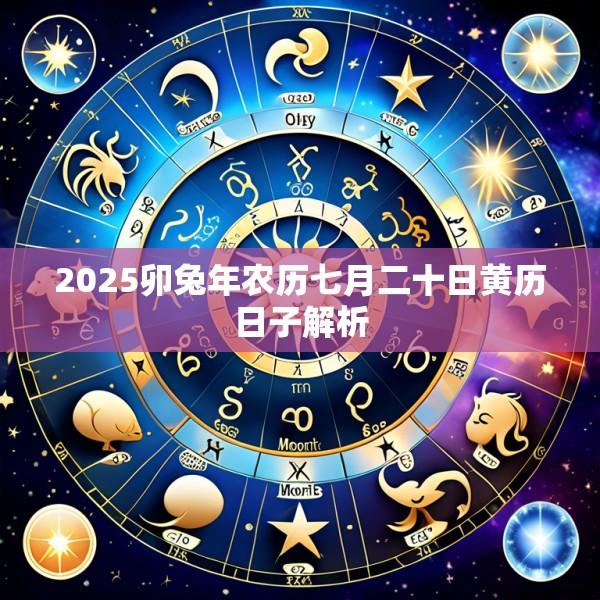 2025卯兔年农历七月二十日黄历日子解析