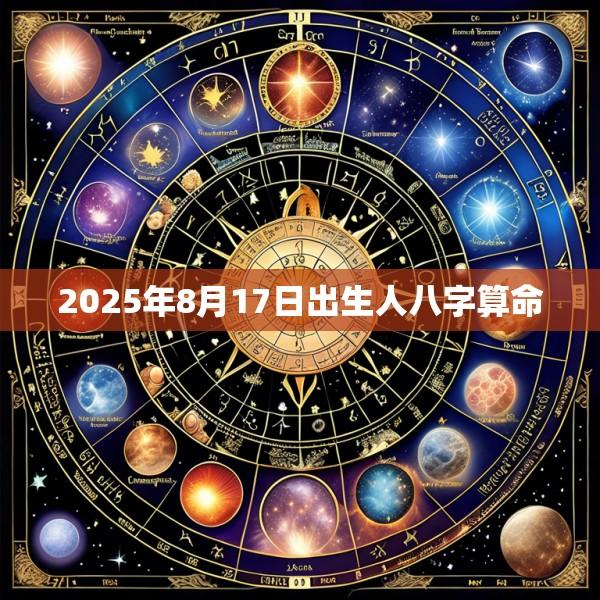 2025年8月17日出生人八字算命
