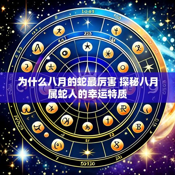 为什么八月的蛇最厉害 探秘八月属蛇人的幸运特质