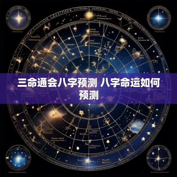 三命通会八字预测 八字命运如何预测
