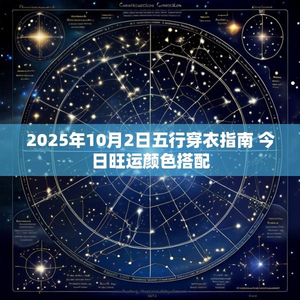 2025年10月2日五行穿衣指南 今日旺运颜色搭配