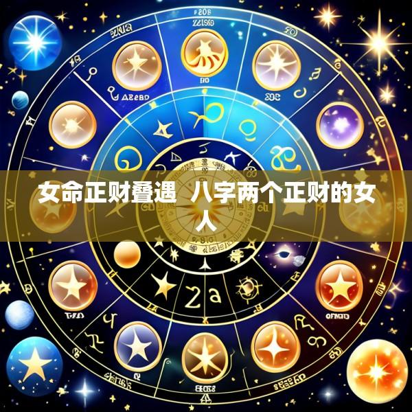 女命正财叠遇  八字两个正财的女人