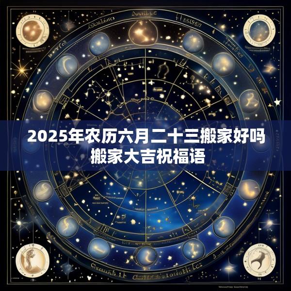 2025年农历六月二十三搬家好吗 搬家大吉祝福语