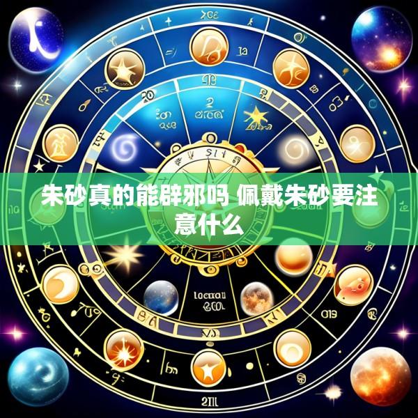 朱砂真的能辟邪吗 佩戴朱砂要注意什么