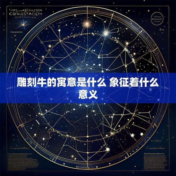 雕刻牛的寓意是什么 象征着什么意义