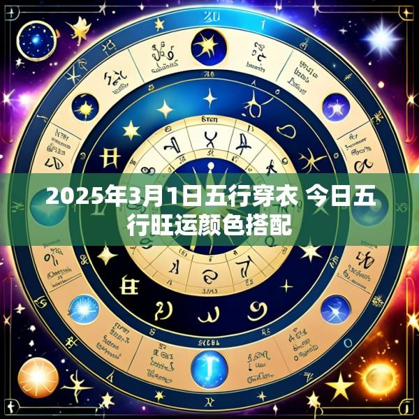 2025年3月1日五行穿衣 今日五行旺运颜色搭配