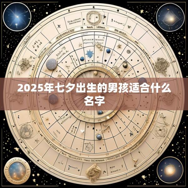 2025年七夕出生的男孩适合什么名字
