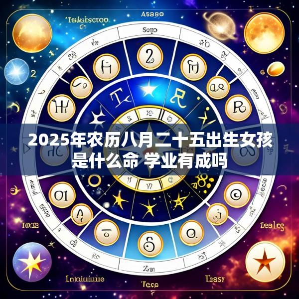 2025年农历八月二十五出生女孩是什么命 学业有成吗