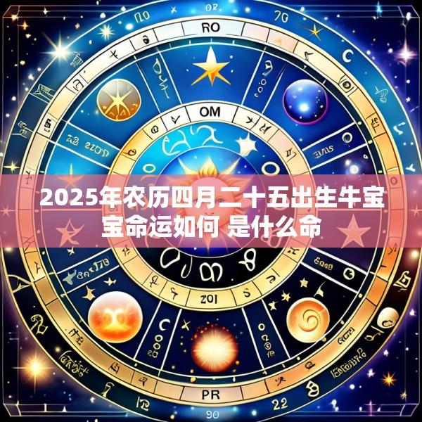 2025年农历四月二十五出生牛宝宝命运如何 是什么命