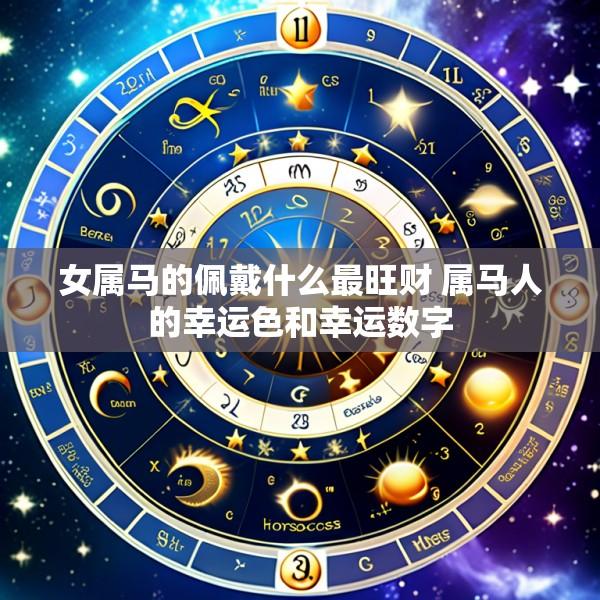 女属马的佩戴什么最旺财 属马人的幸运色和幸运数字