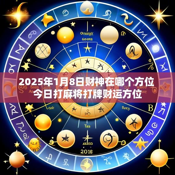 2025年1月8日财神在哪个方位 今日打麻将打牌财运方位