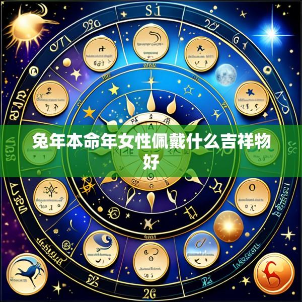 兔年本命年女性佩戴什么吉祥物好