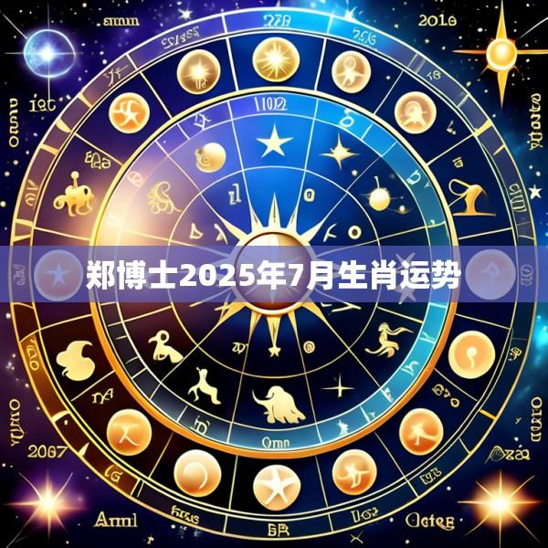 郑博士2025年7月生肖运势