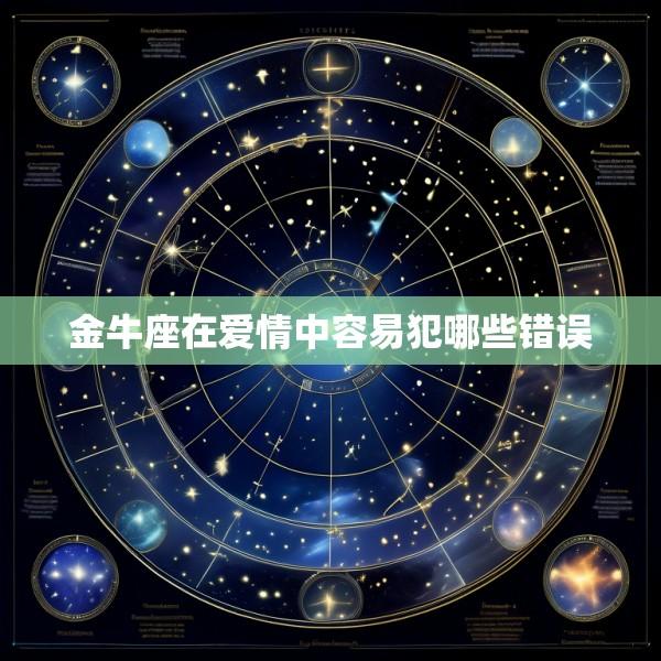 金牛座在爱情中容易犯哪些错误