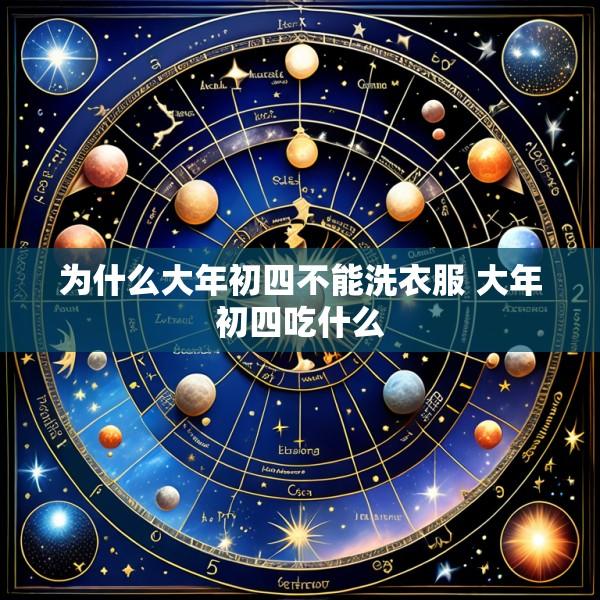 为什么大年初四不能洗衣服 大年初四吃什么