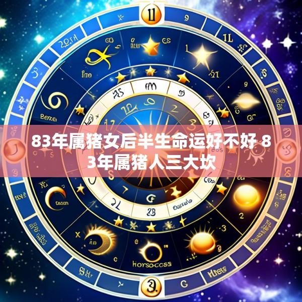 83年属猪女后半生命运好不好 83年属猪人三大坎