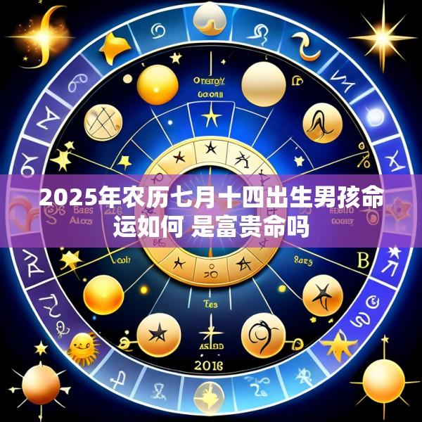 2025年农历七月十四出生男孩命运如何 是富贵命吗