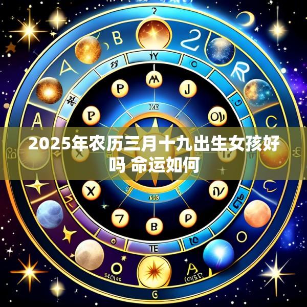 2025年农历三月十九出生女孩好吗 命运如何