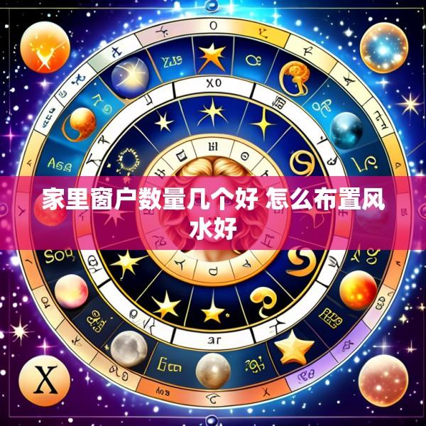 家里窗户数量几个好 怎么布置风水好