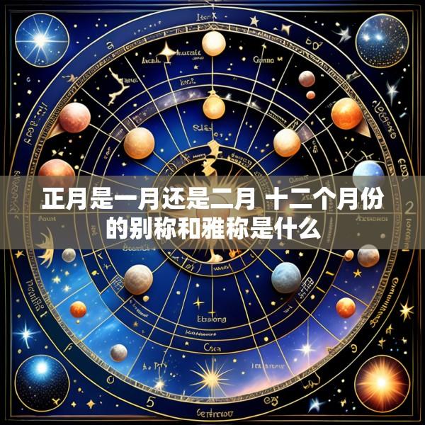 正月是一月还是二月 十二个月份的别称和雅称是什么